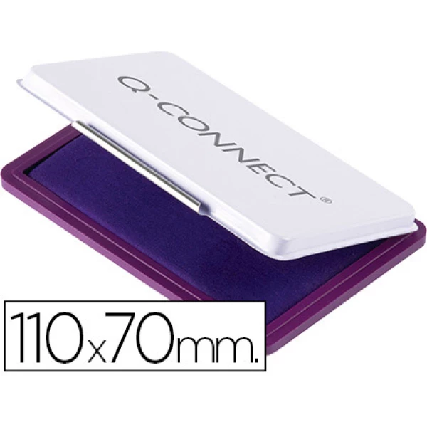 Thumbnail-Almofada para carimbo q-connect 110×70 mm violeta