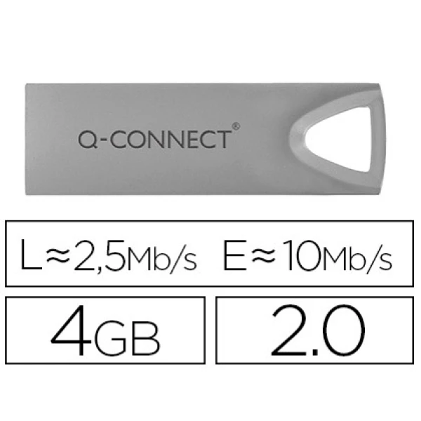 Thumbnail-Pen drive usb q-connect flash premium 4 gb 2.0