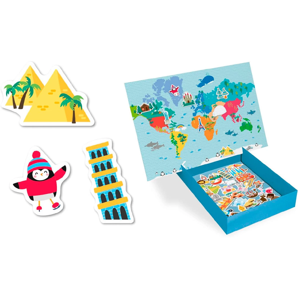 Galery – Jogo apli didactico magnetico mapa mundo 40 pecas0