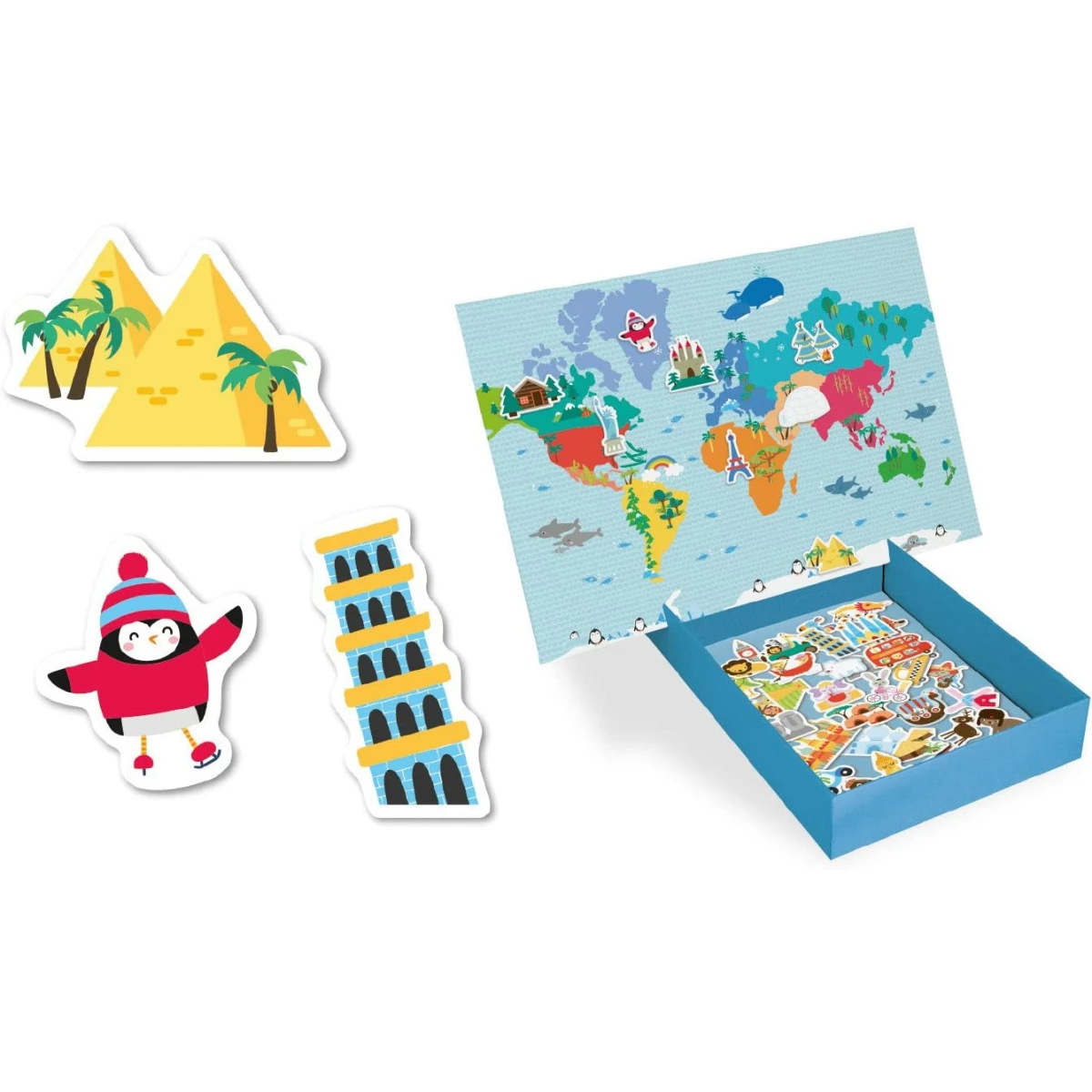 Galery – Jogo apli didactico magnetico mapa mundo 40 pecas0