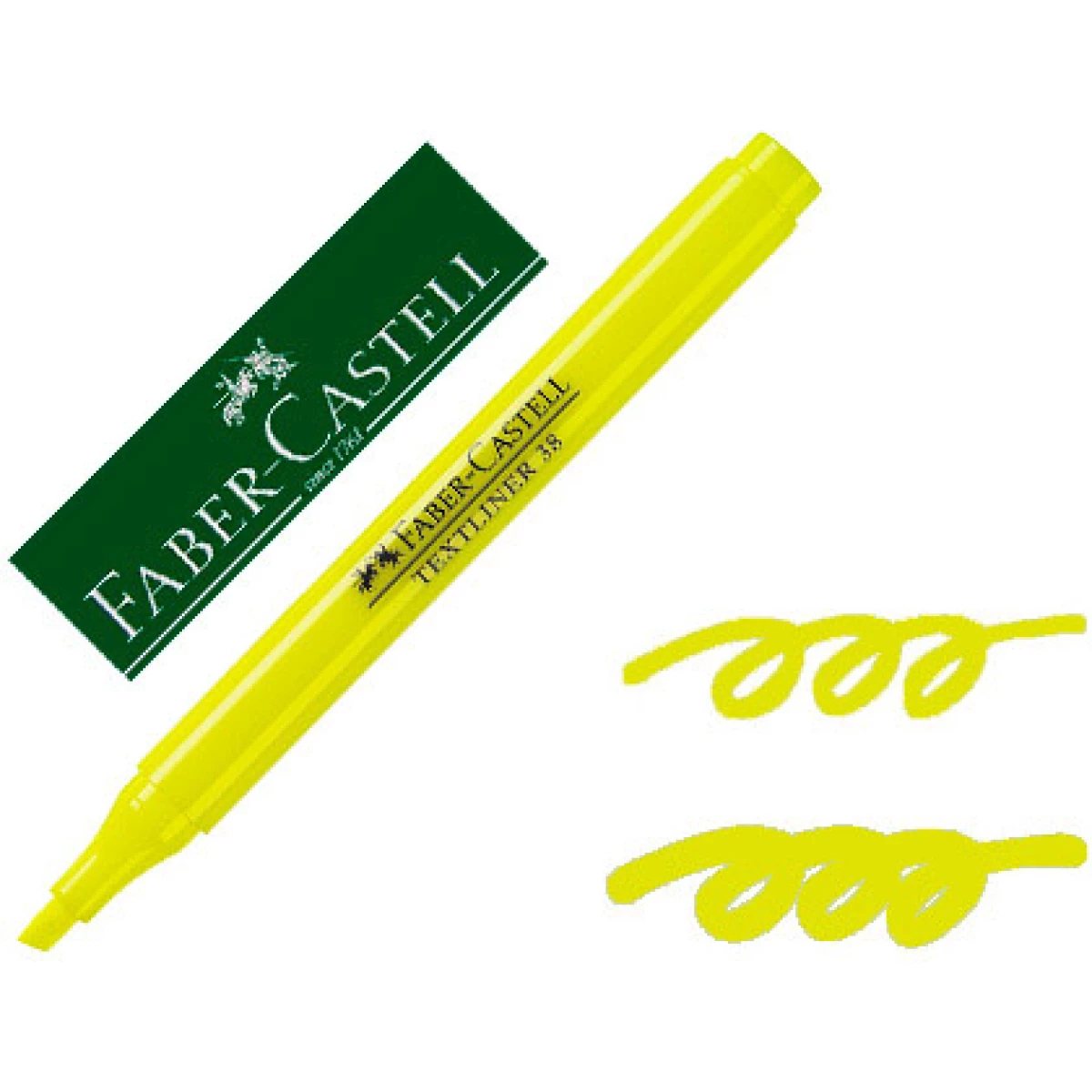 Thumbnail-Marcador faber fluorescente textliner 38 amarelo – 10 unidades