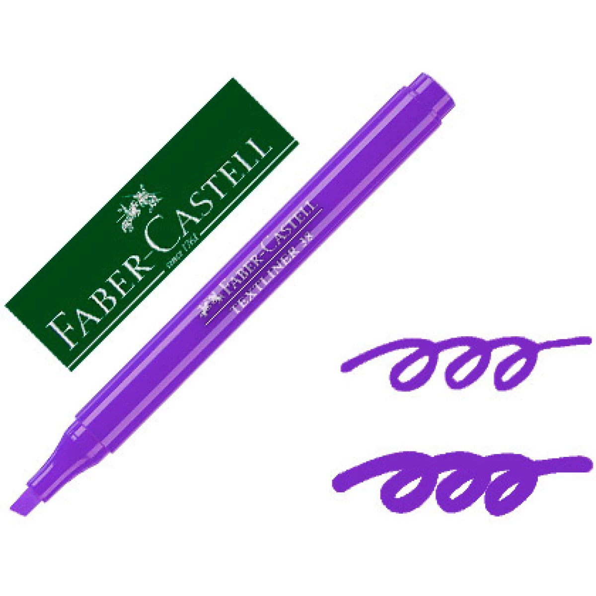 Thumbnail-Marcador faber fluorescente textliner 38 violeta – 10 unidades