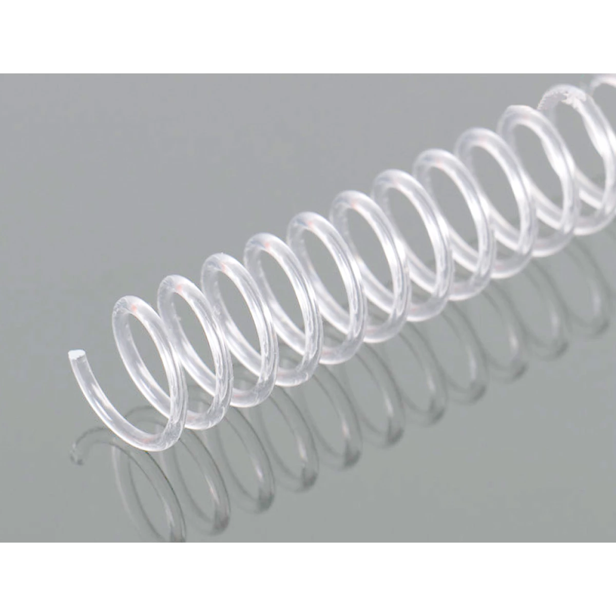 Galery – Espiral q-connect de plastico transparente 32 5:1 6mm 1,8mm caixa de 100 unidades0