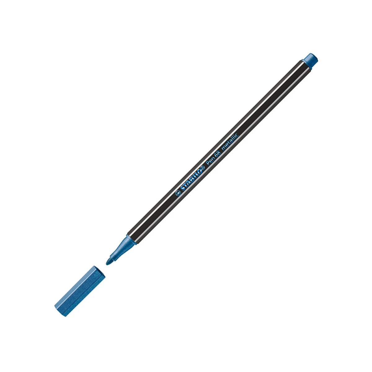 Galery – STABILO viltstift Pen 68 Metallic, blauw0