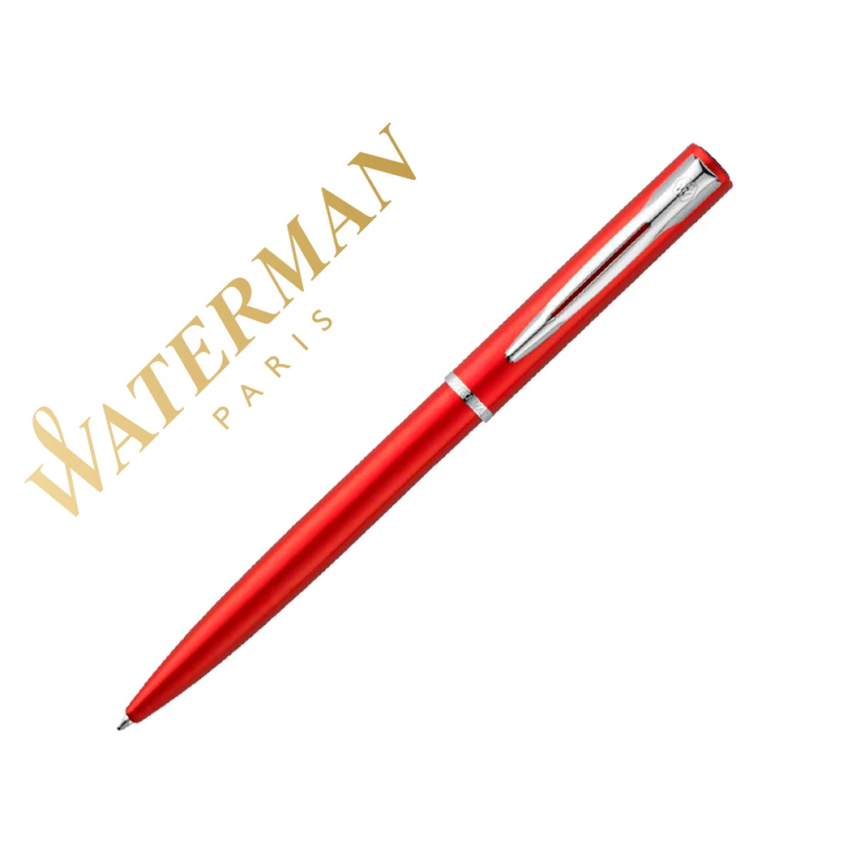 Thumbnail-Esferografica waterman allure lacada vermelho em estojo de oferta