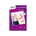 Galery – Papel transfer avery para t-shirts em algodao cor branco impressao a jato de tinta din a4 embalagem de 8 folhas0