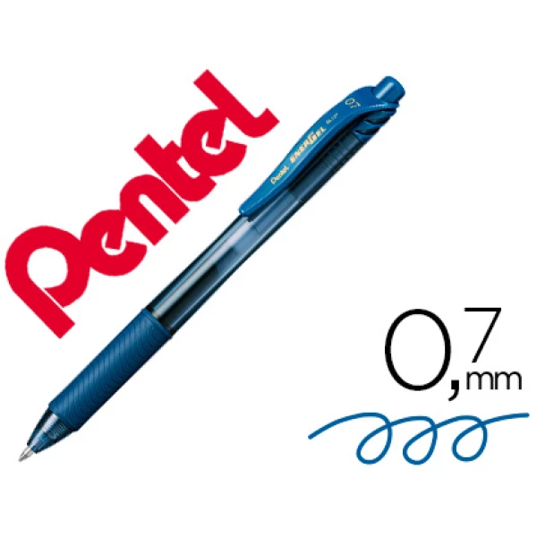 Thumbnail-Roller pentel energel bl107 0,7 mm azul marinho – 12 unidades