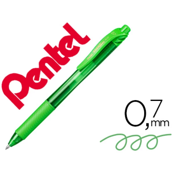 Thumbnail-Roller pentel energel bl107 0,7mm verde lima – 12 unidades