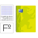 Thumbnail-Caderno espiral oxford school classic capa polipropileno folio 80 folhas quadricula 4 mm com margem lima