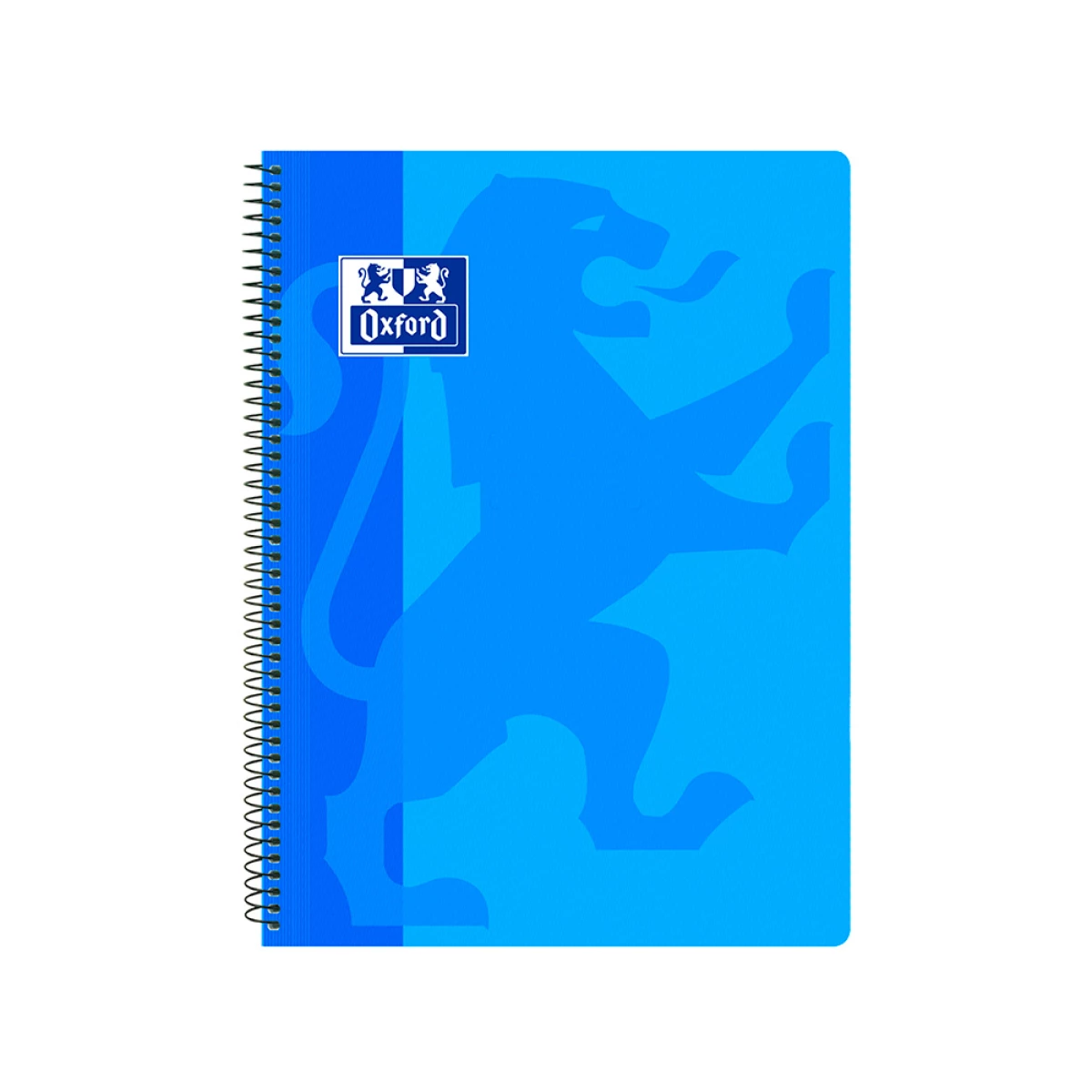 Galery – Caderno espiral oxford school classic capa polipropileno folio 80 folhas quadricula 4 mm com margem azul turquesa0