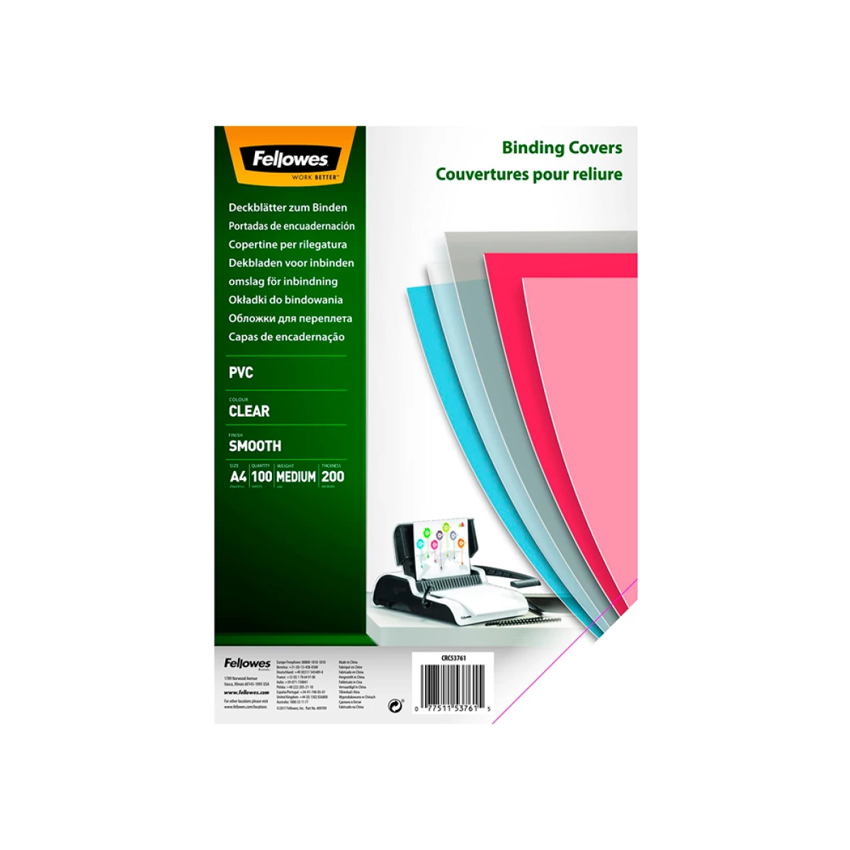Galery – Capa de encadernacao fellowes pvc din a3 transparente 200 microns pack de 100 unidades0