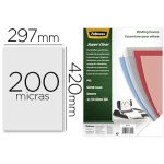 Thumbnail-Capa de encadernacao fellowes pvc din a3 transparente 200 microns pack de 100 unidades