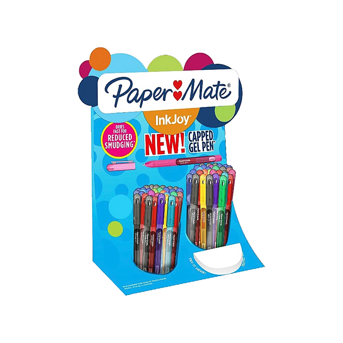 Galery – Esferografica paper mate inkjoy gel 600 expositor de 60 unidades cores sortidas0