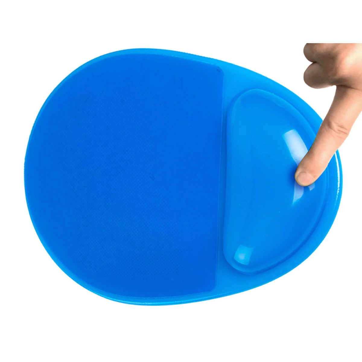 Galery – Tapete para rato q-connect com apoio de pulsos de gel e pvc cor azul0