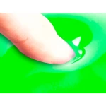 Galery – Tapete para rato q-connect com apoio de pulsos de gel e pvc cor verde0