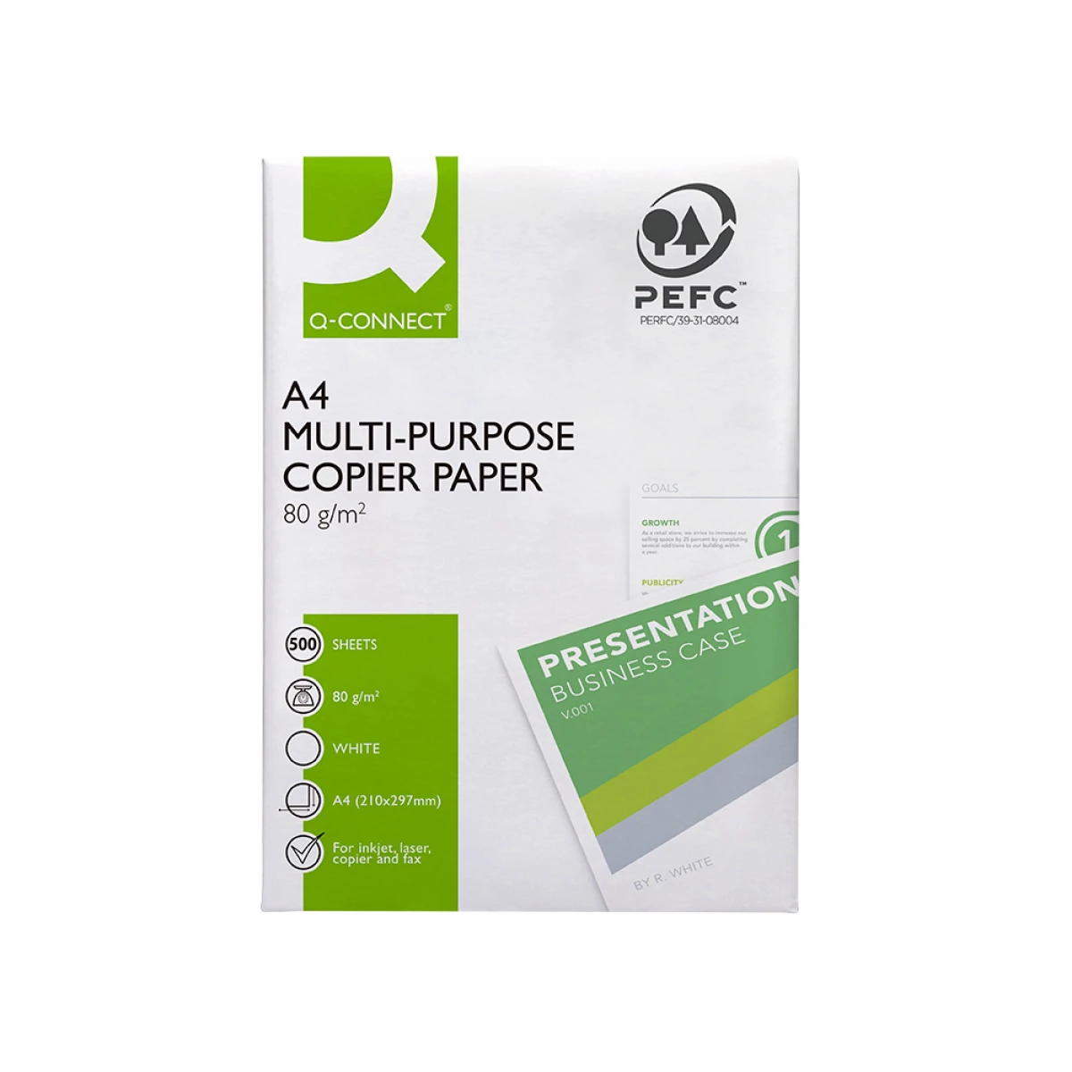 Galery – Papel fotocopia q-connect economy din a4 80 gr embalagem 500 folhas0