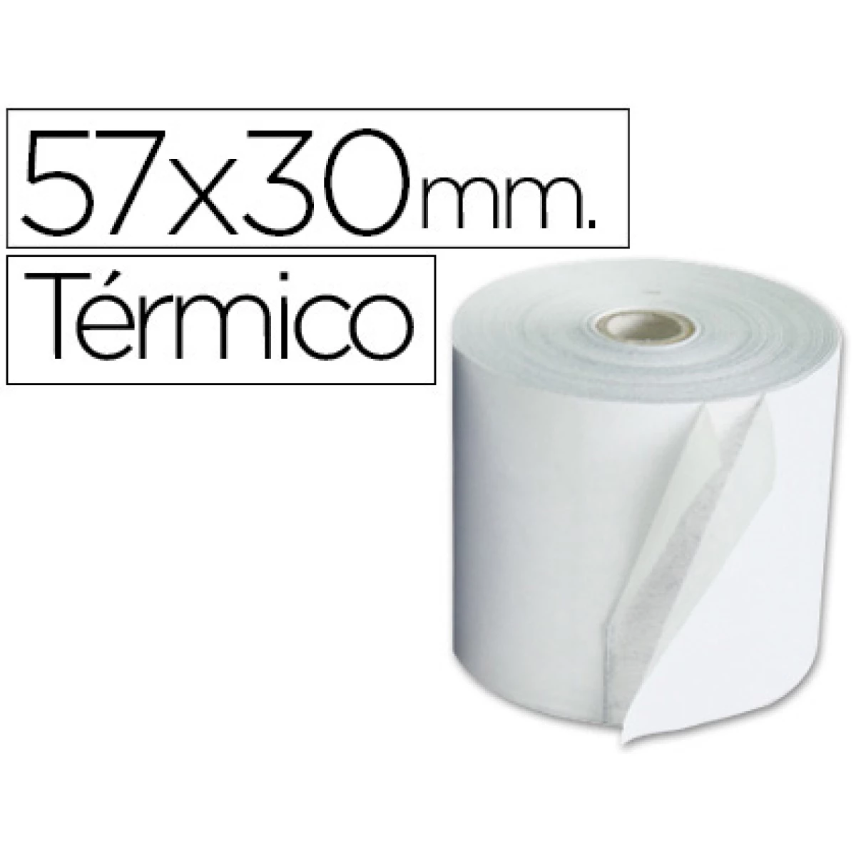 Thumbnail-Rolo termico para impressora 57x30x11 mm 58 gr – 50 unidades