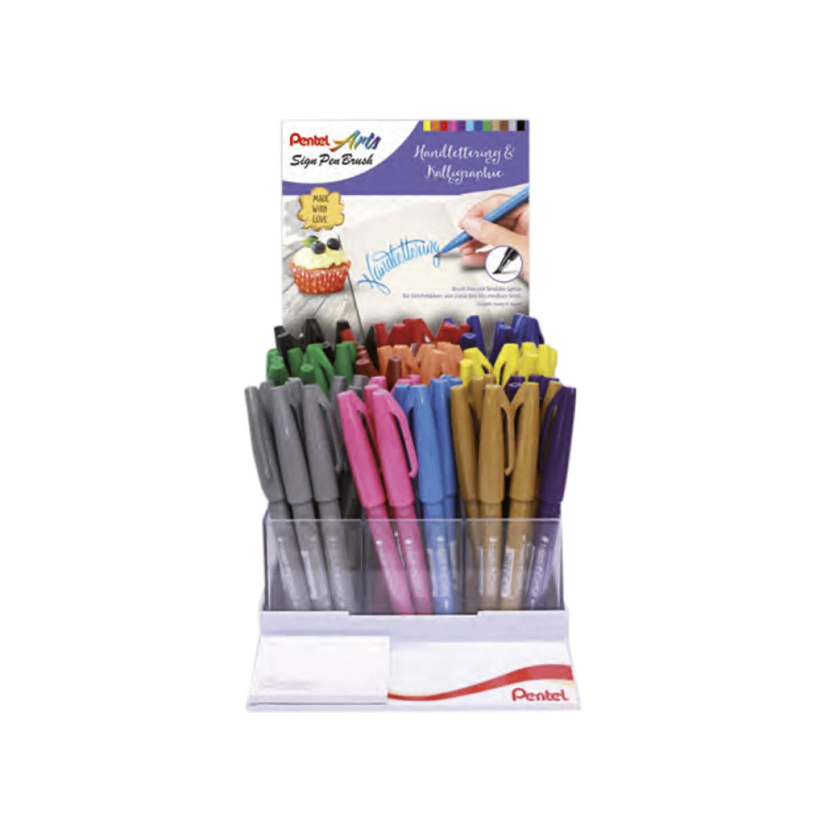 Galery – Expositor pentel brush sign pen com 75 unidades0