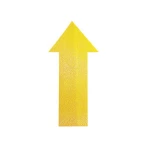 Galery – Simbolo adesivo durable pvc forma de flecha para delimitacao de chao amarelo 200x100x0,7 mm pack de 10 unidades0