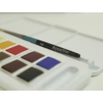 Galery – Aguarela daler rowney aquafine travel conjunto com pincel caixa de 12 cores sortidas0