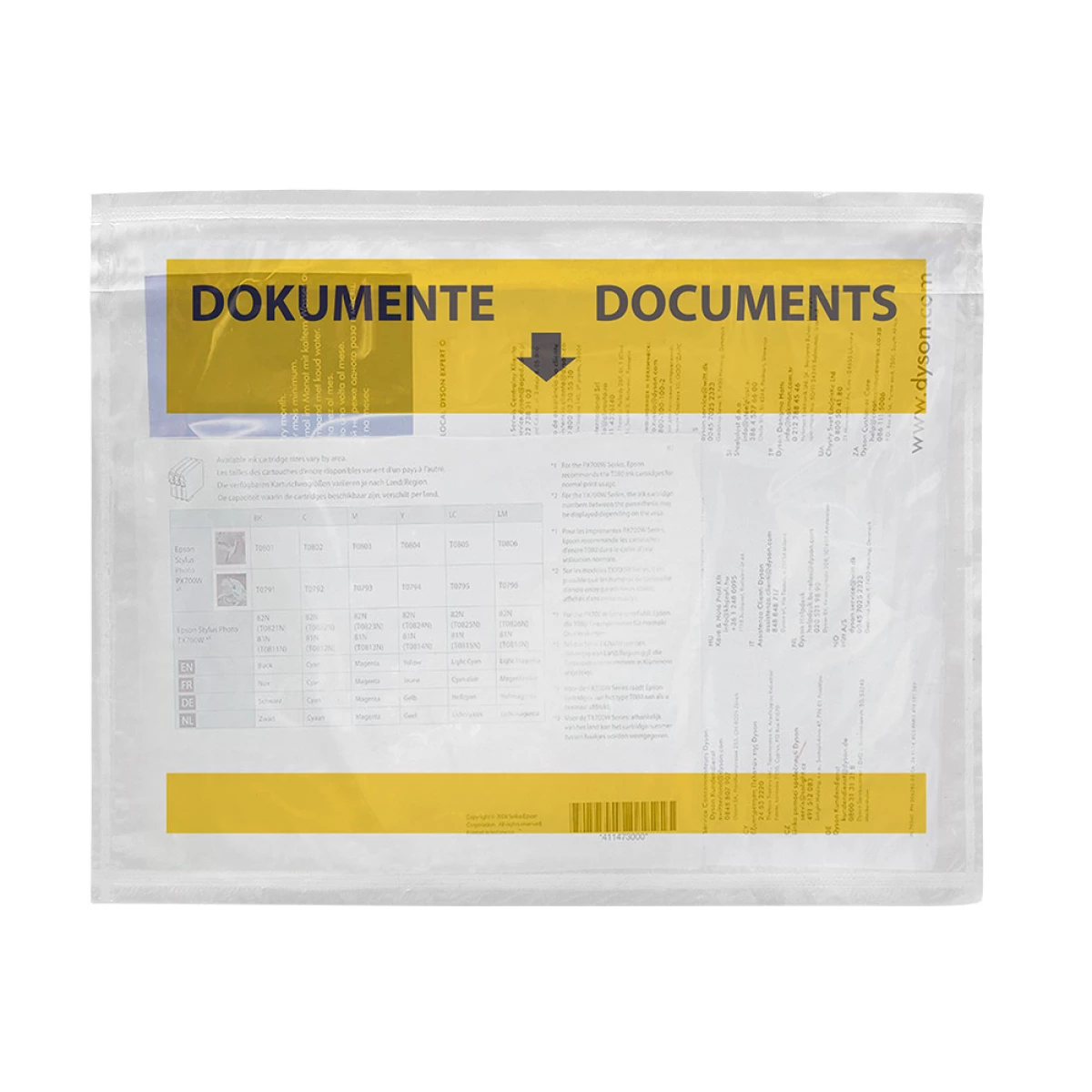 Galery – Envelope autoadesivo q-connect porta documentos multilingue 225×165 mm janela transparente pack de 100 unidades0