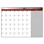 Galery – Planning magnetico bi-office mensal lacado moldura em aluminio 60×45 cm0