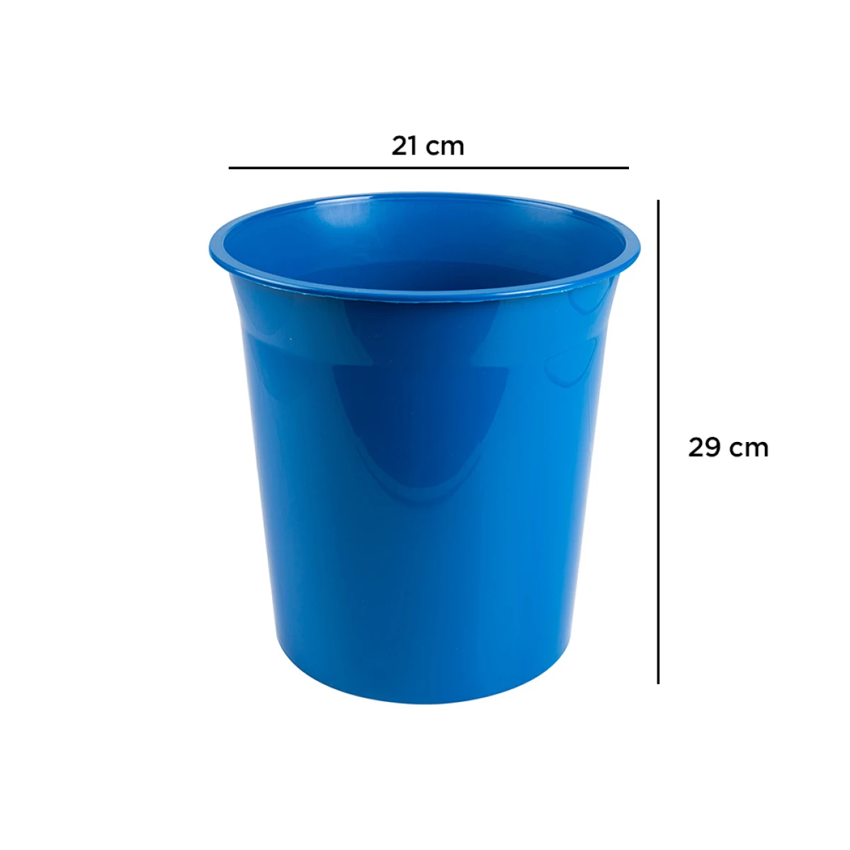 Galery – Cesto plastico q-connect azul opaco 13 litros0