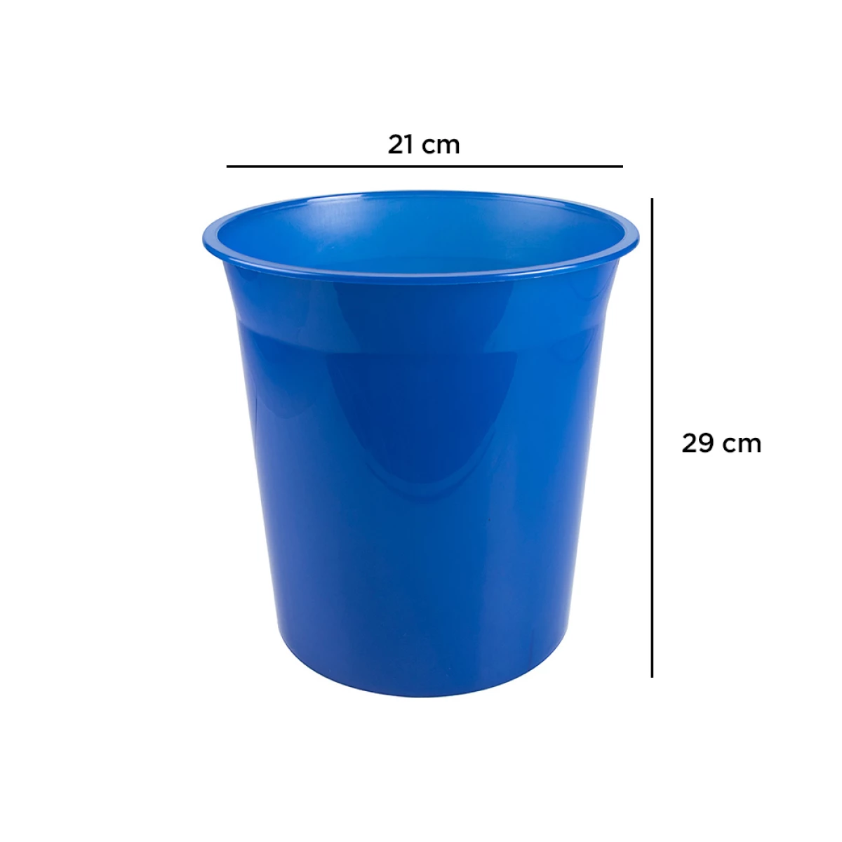 Galery – Cesto plastico q-connect azul translucido 13 litros0