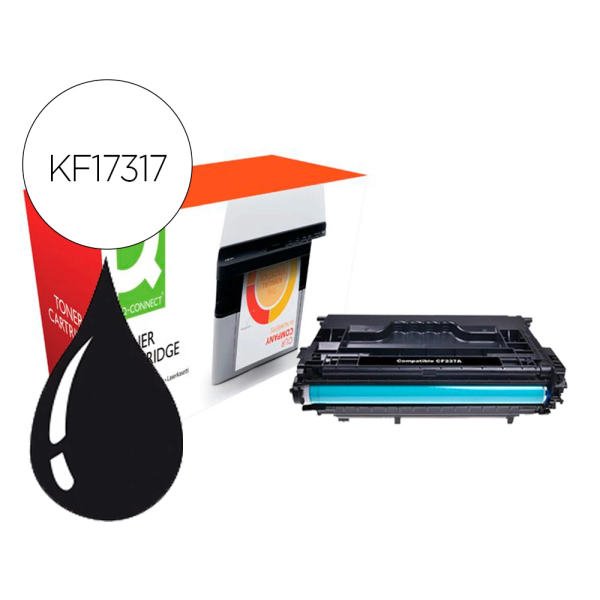 Thumbnail-Toner q-connect compativel hp cf237a laserjet enterprise m607 / 608 / 609 / 631 / 632