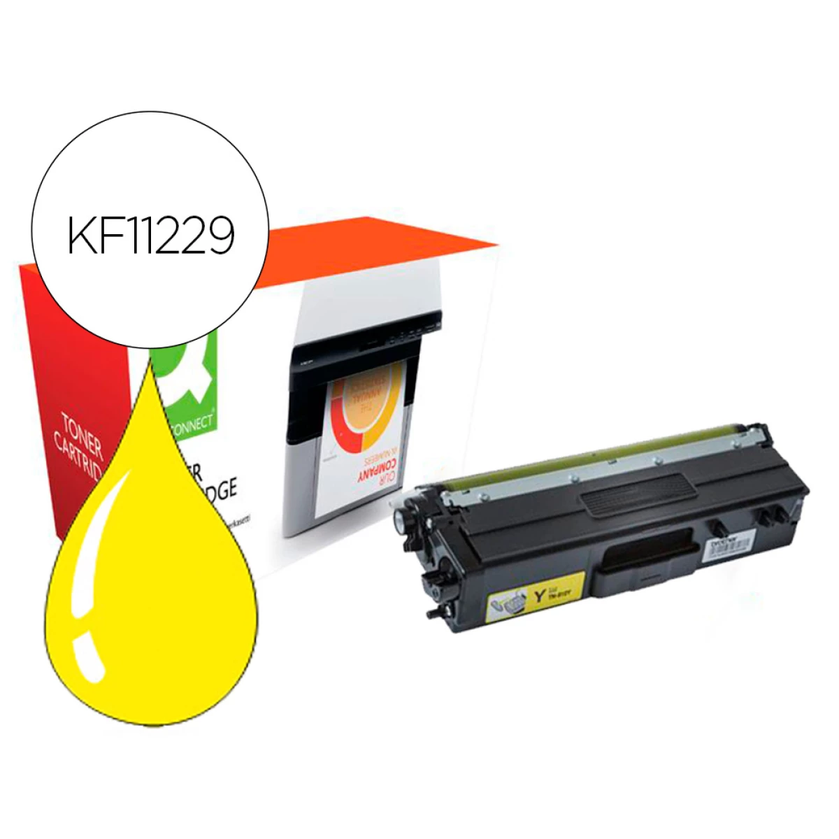 Thumbnail-Toner compativel q-connect brother tn910y hl-l9310 amarelo 9000 paginas