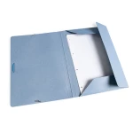 Galery – Pasta de elasticos liderpapel folio com abas azul0