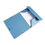 Galery – Pasta de elasticos liderpapel quarto com abas azul0