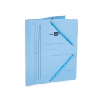 Galery – Pasta de elasticos liderpapel quarto com abas azul0