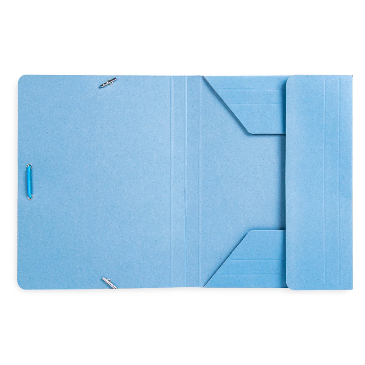 Galery – Pasta de elasticos liderpapel quarto com abas azul0