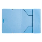 Galery – Pasta de elasticos liderpapel quarto com abas azul0