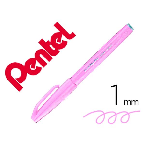 Thumbnail-Marcador pentel brush sign pen cor roxo claro – 10 unidades