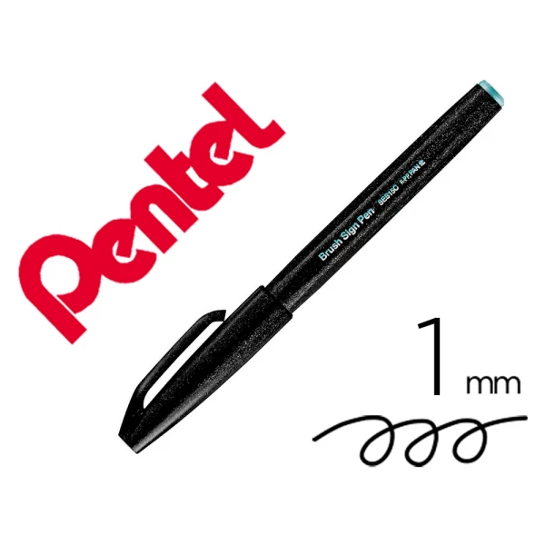 Thumbnail-Marcador pentel brush sign pen cor cinza claro – 10 unidades