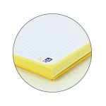 Galery – Recarga cor 1 oxford din a4+ 80 folhas 90 gr quadricula 5 mm 4 furos cor amarelo0