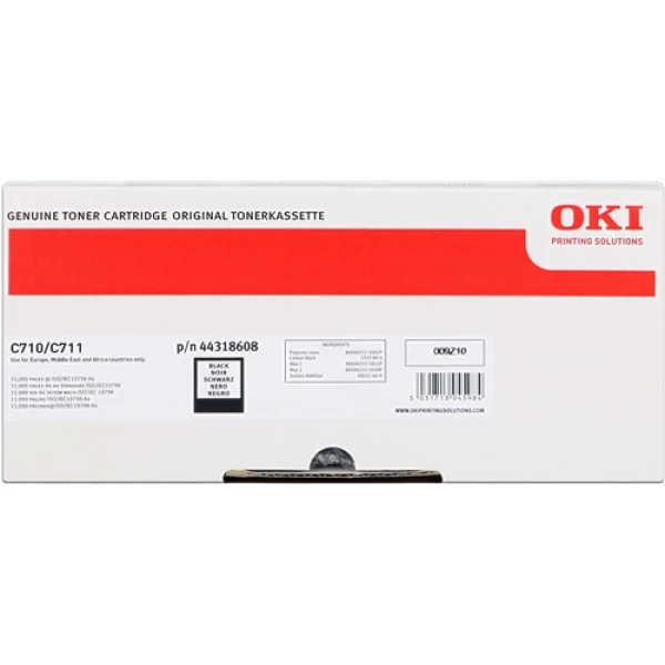 Thumbnail-Cartucho de toner original preto OKI C710/C711 – 44318608