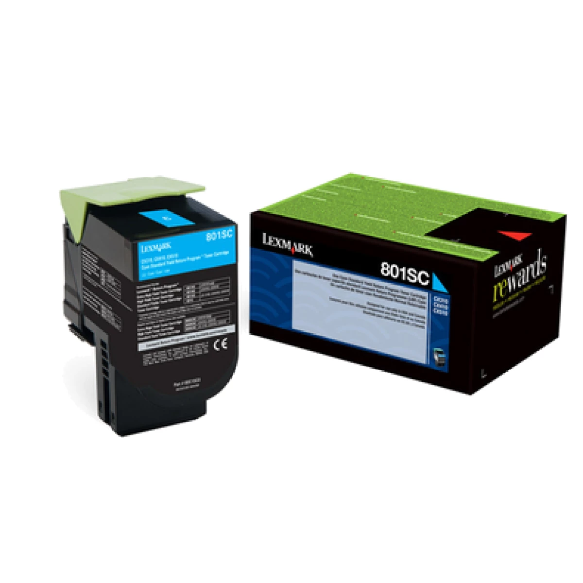 Thumbnail-Lexmark 802SC toner 1 unidade(s) Original Ciano