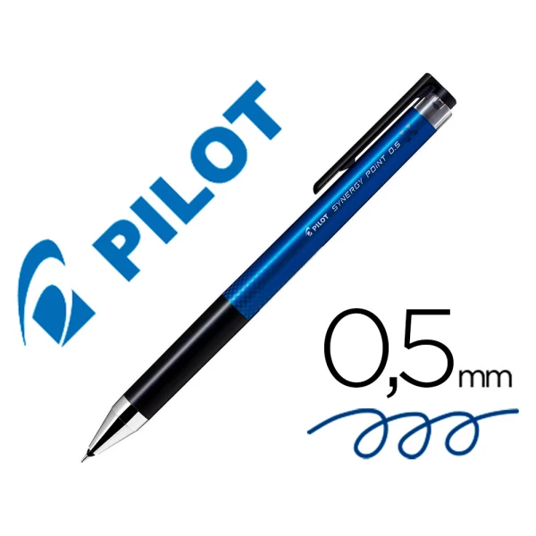 Thumbnail-Esferografica pilot synergy point retratil tinta gel 0,5 mm azul