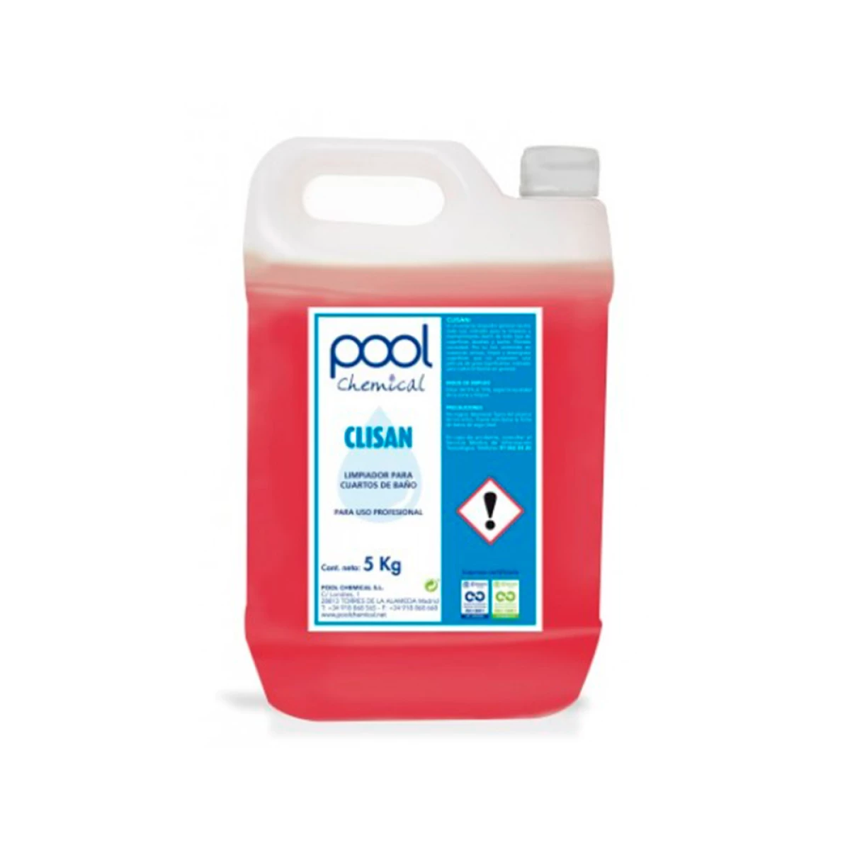 Galery – Liquido de limpeza casas de banho pool chemical clisan anticalcario garrafa 5 litros0