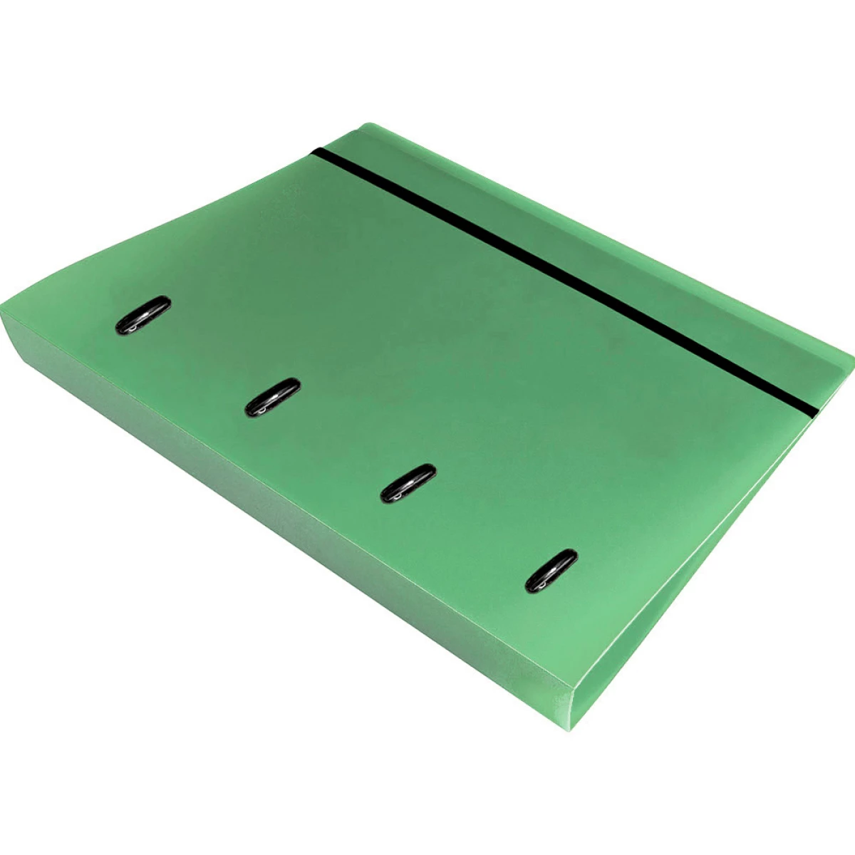 Galery – Pasta liderpapel com recarga polipropileno din a4 4 aneis 40mm quadricula 5mm verde opaco0