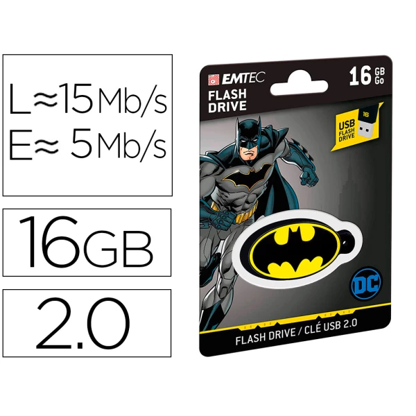 Thumbnail-Pen drive usb emtec flash 16 gb usb 2.0 collector batman