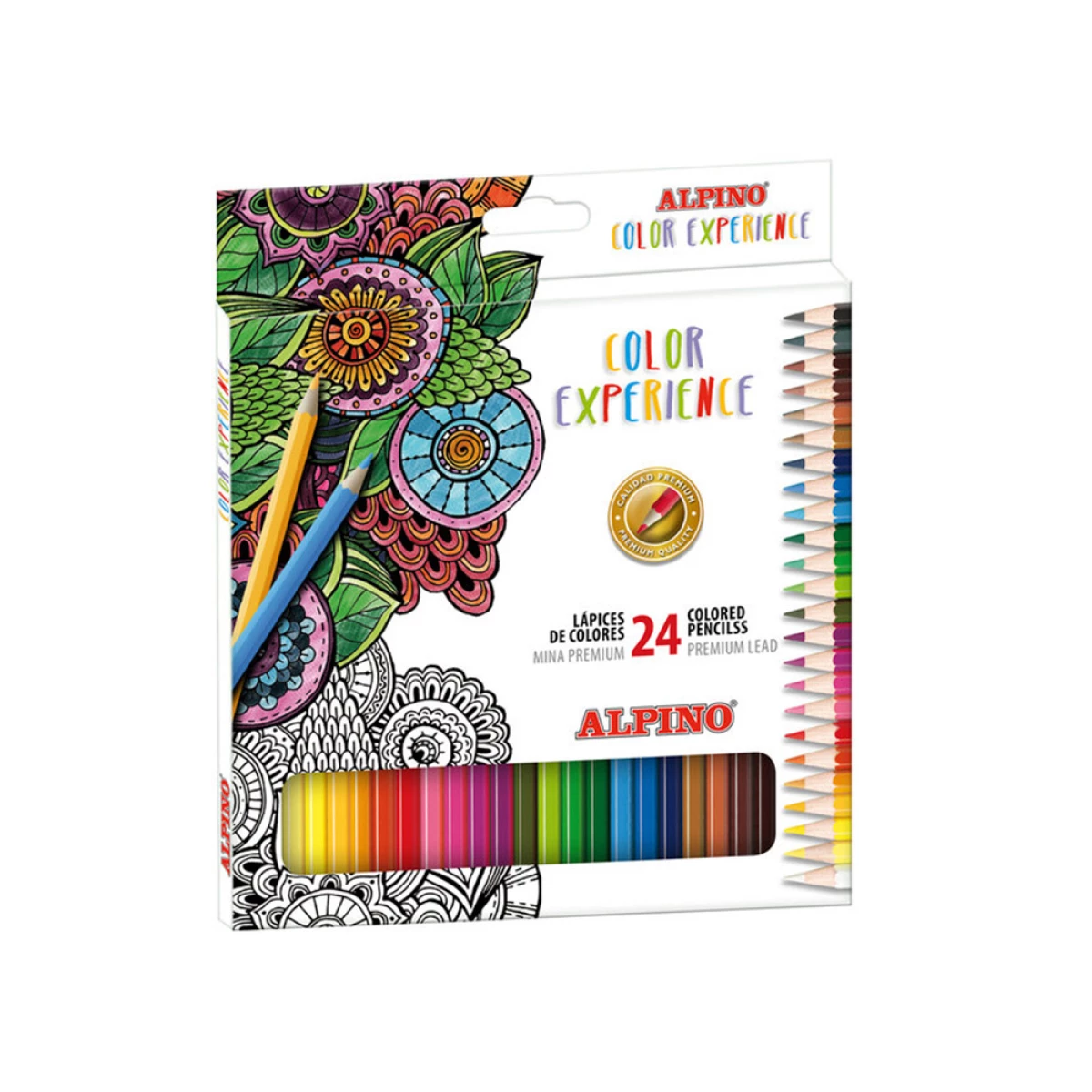 Galery – Set de desenho alpino color experience 24 lápis de cor e livro de 120 mandalas0