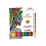 Galery – Set de desenho alpino color experience 24 lápis de cor e livro de 120 mandalas0