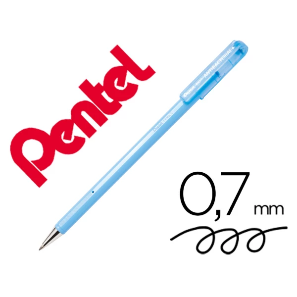 Thumbnail-Esferografica pentel bk77 antibacterial preto – 12 unidades