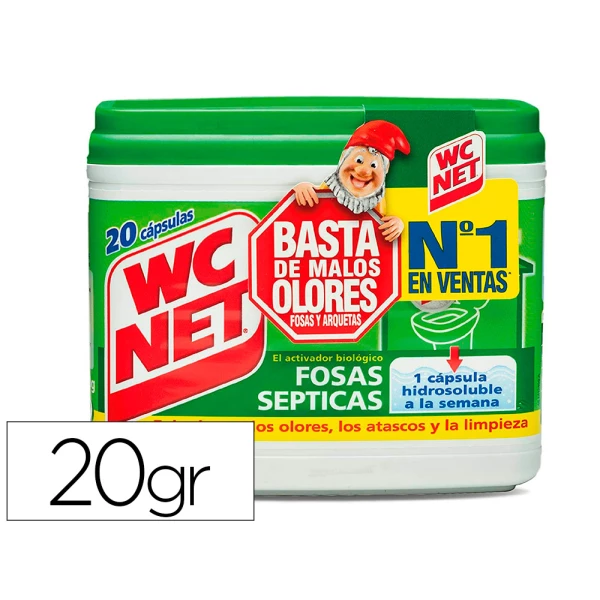 Thumbnail-Elimina olores wc net fosas septicas capsula de 18 gr caja de 20 unidades