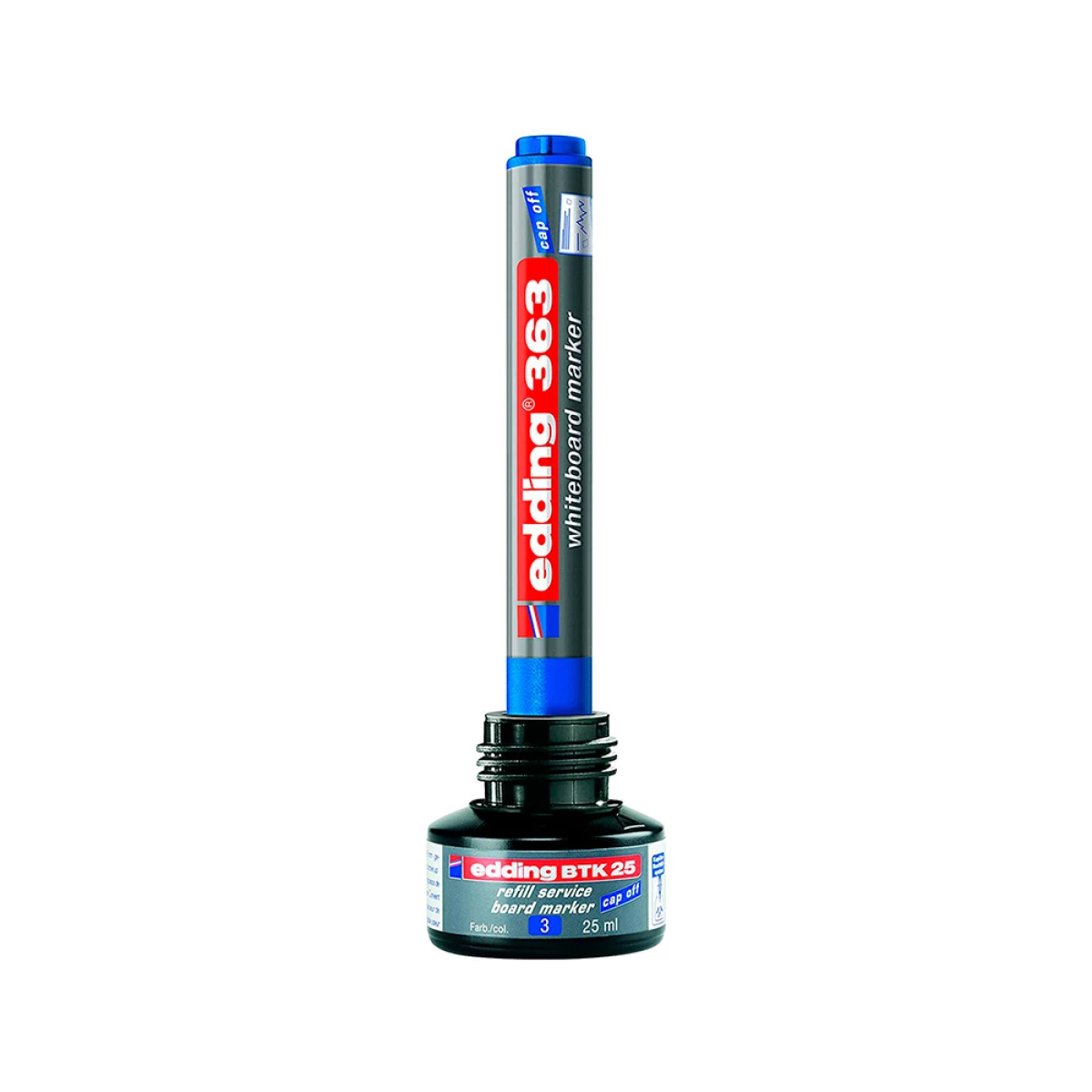 Galery – Tinta marcador edding quadro branco btk-25 cor azul frasco de 25 ml0