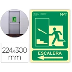 Thumbnail-Pictograma archivo 2000 saida emergencia escada subir esquerda pvc verde luminiscente 224×300 mm